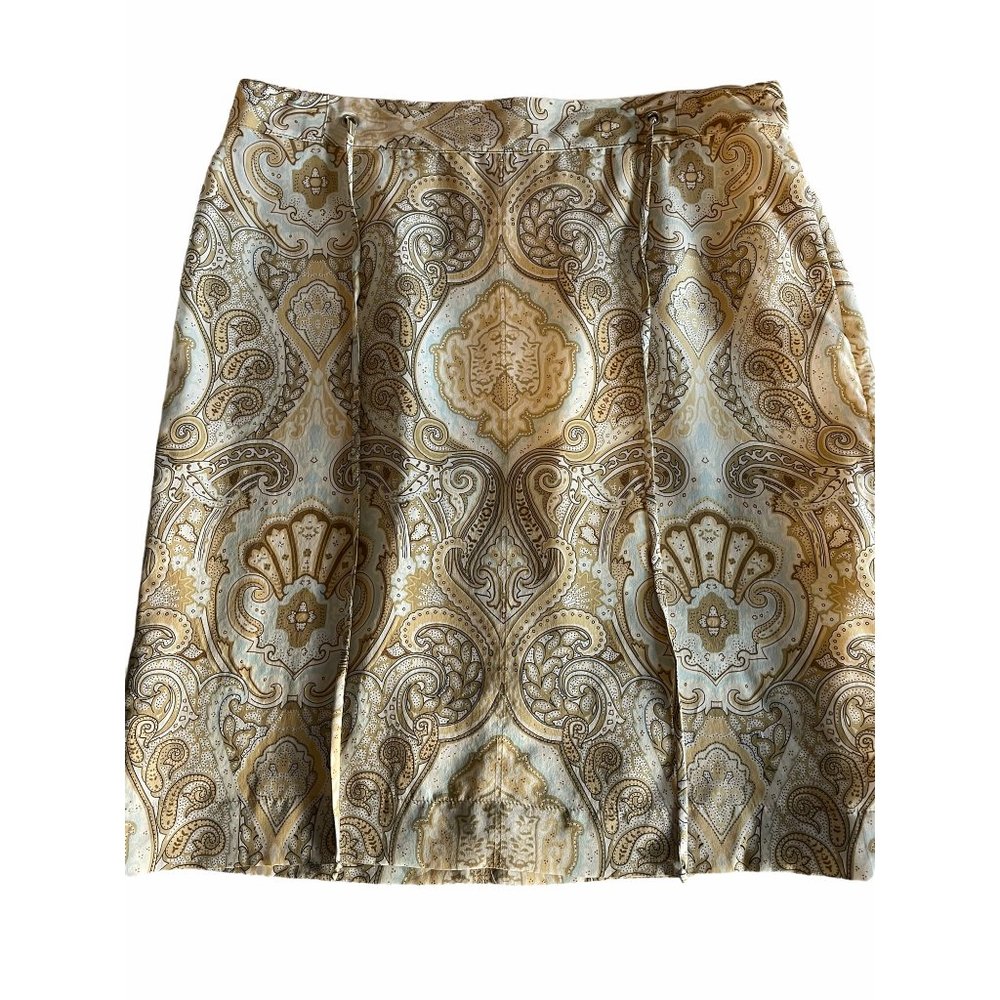Banana Republic | Women’s Patterned Skirt | Cream